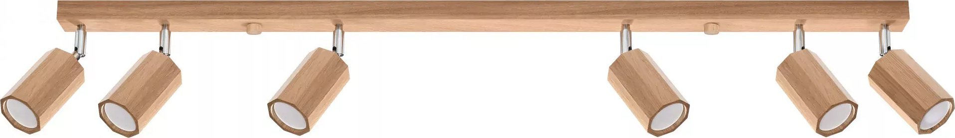 Lampa sufitowa Lumes Loftowy plafon z sześcioma reflektorami - S476-Zeros