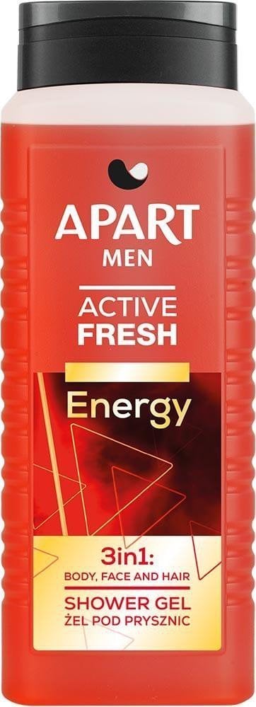 APART NATURAL_Men Active Fresh Energy żel pod prysznic 3w1 500ml