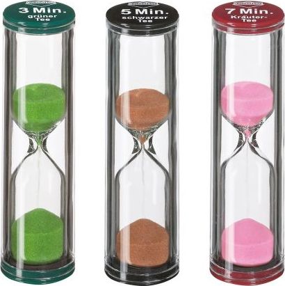 Minutnik Kuchenprofi Klepsydry Kuchenprofi Teatime do herbat, 3 szt.