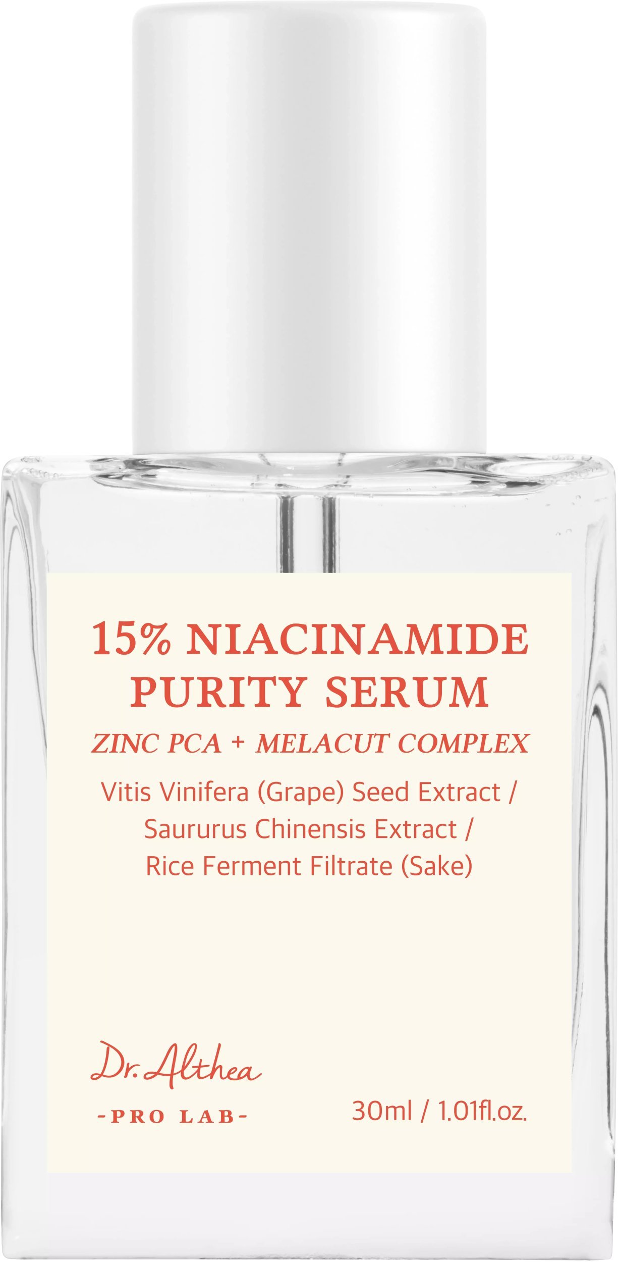 Nacomi 15% Niacynamid Purity Serum - Rozjaśniające serum z niacynamidem 30ml