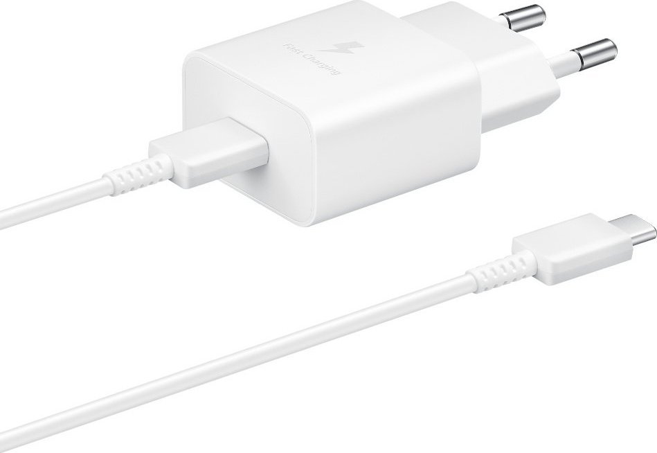 Ładowarka Samsung Ładowarka Samsung 15W EP-T1510 Power Adapter + Kabel USB-C Biały