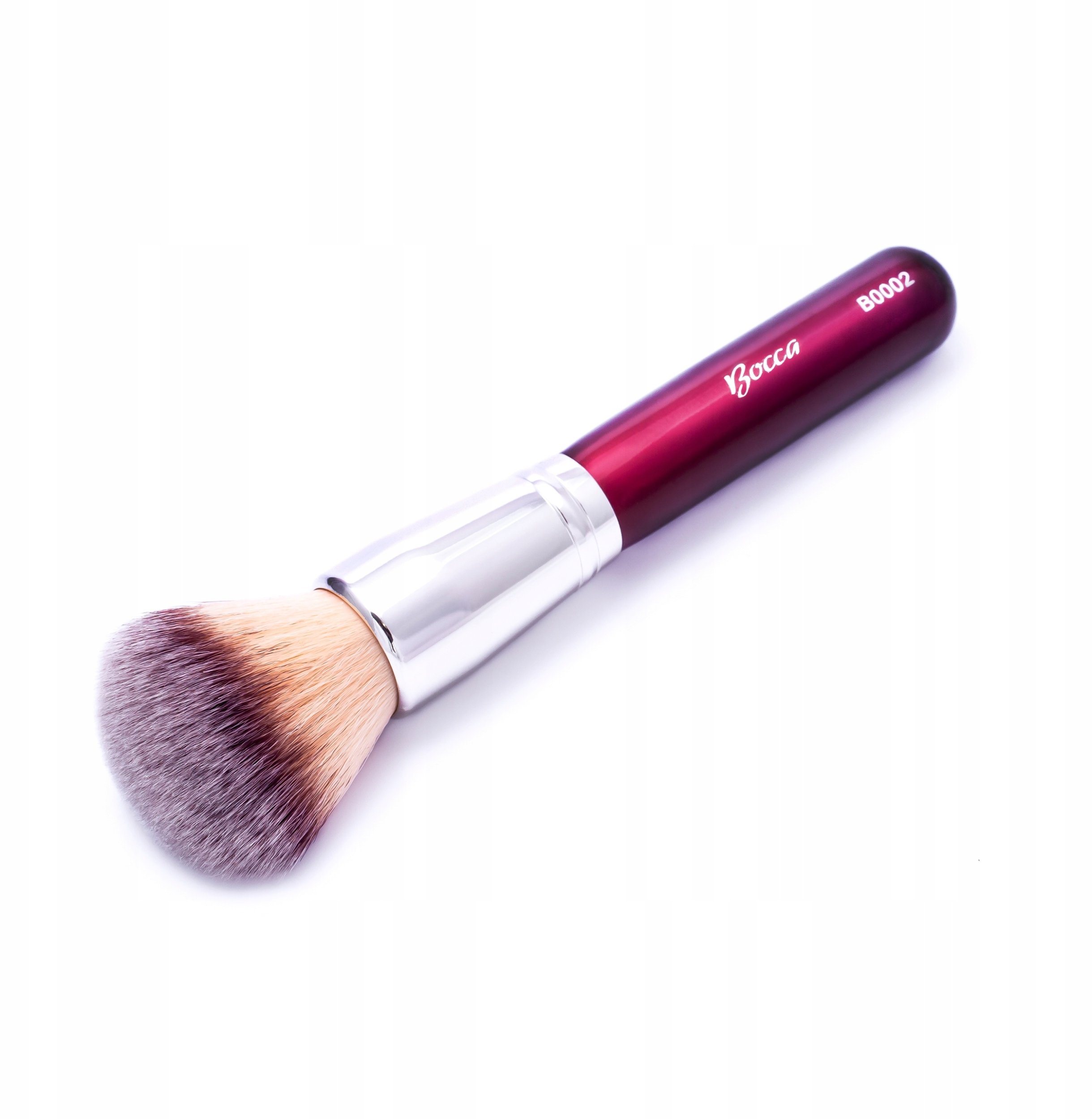 Pędzel Do Pudru Makijażu Miękki Duży Bocca Beauty drewniana rączka sztuczne sysnetyczne włosie