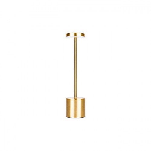 Lampa biurkowa Riti LED 3CCT akumulator złota