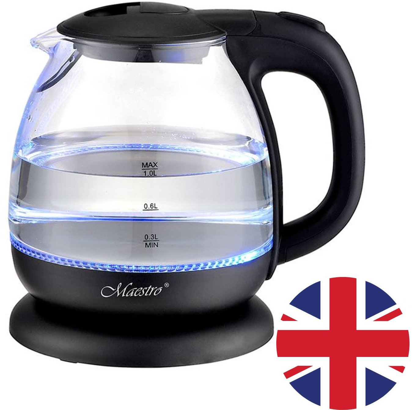 Czajnik Maestro Czajnik elektryczny szklany 1L MR055 UK
