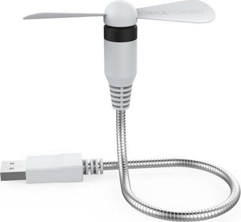 Wentylator USB Realpower RealPower USB mini Fan weiß (USB-Ventilator flexibel)