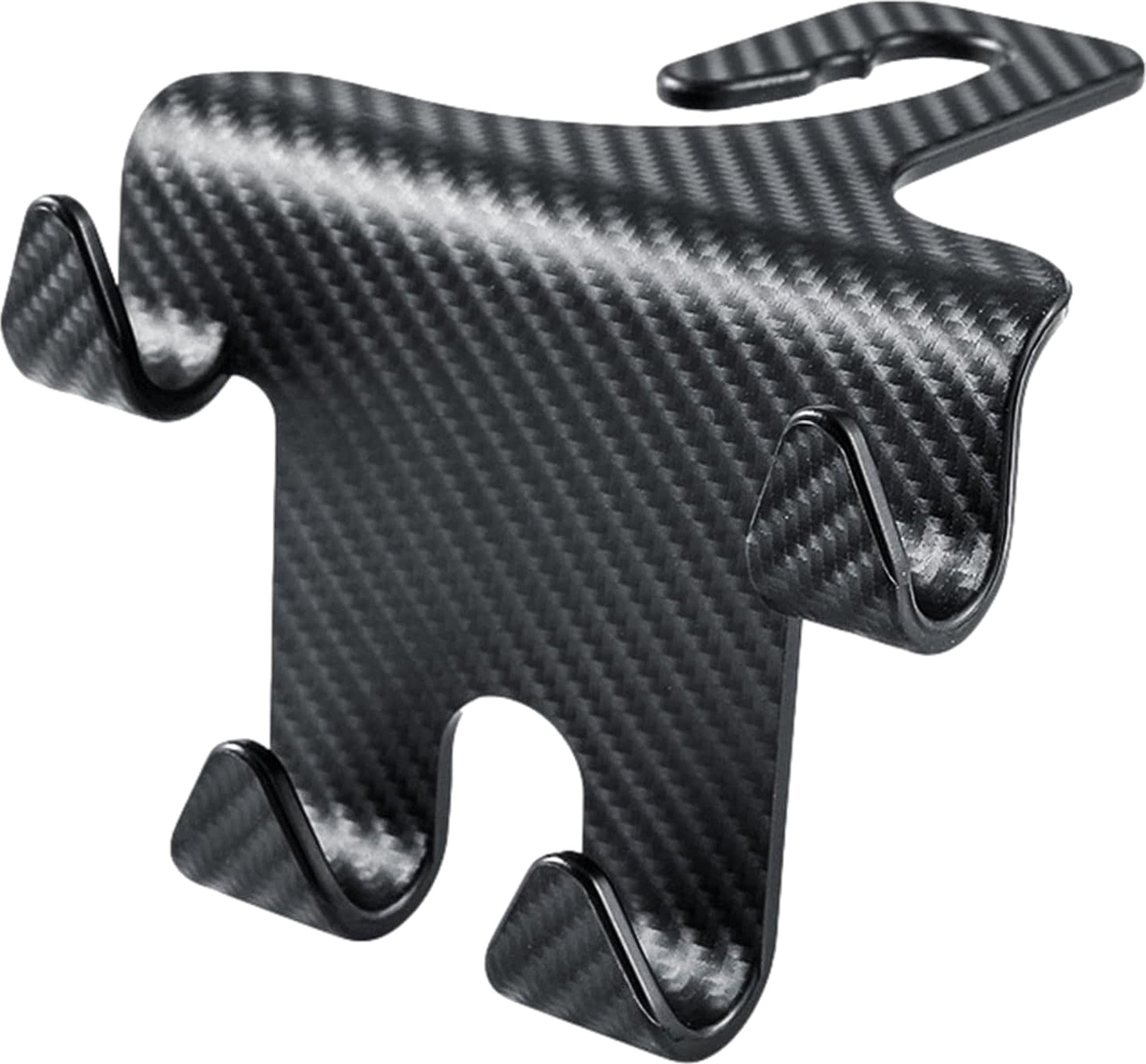 Alogy Wieszak uchwyt haczyk samochodowy podwójny 4w1 na fotel zagłówek organizer do samochodu 1szt Czarny