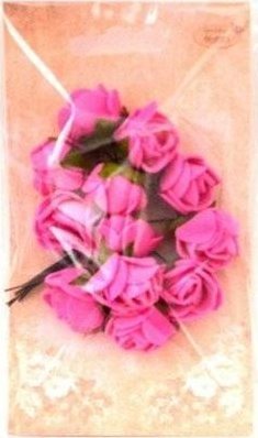 Różyczki z pianki różowe 2cm 12szt