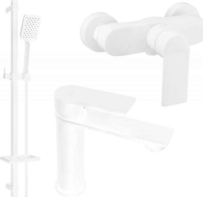 Bateria prysznicowa Mexen Mexen Royo DQ62 zestaw prysznicowy, biały - 72204DQ62-20