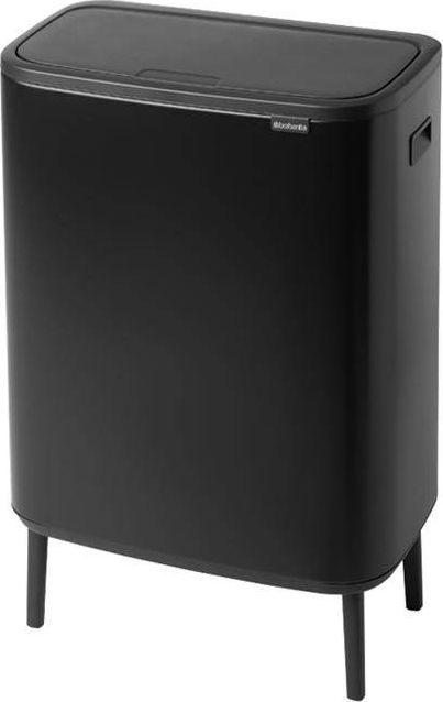 Kosz na śmieci Brabantia do segregacji na przycisk czarny