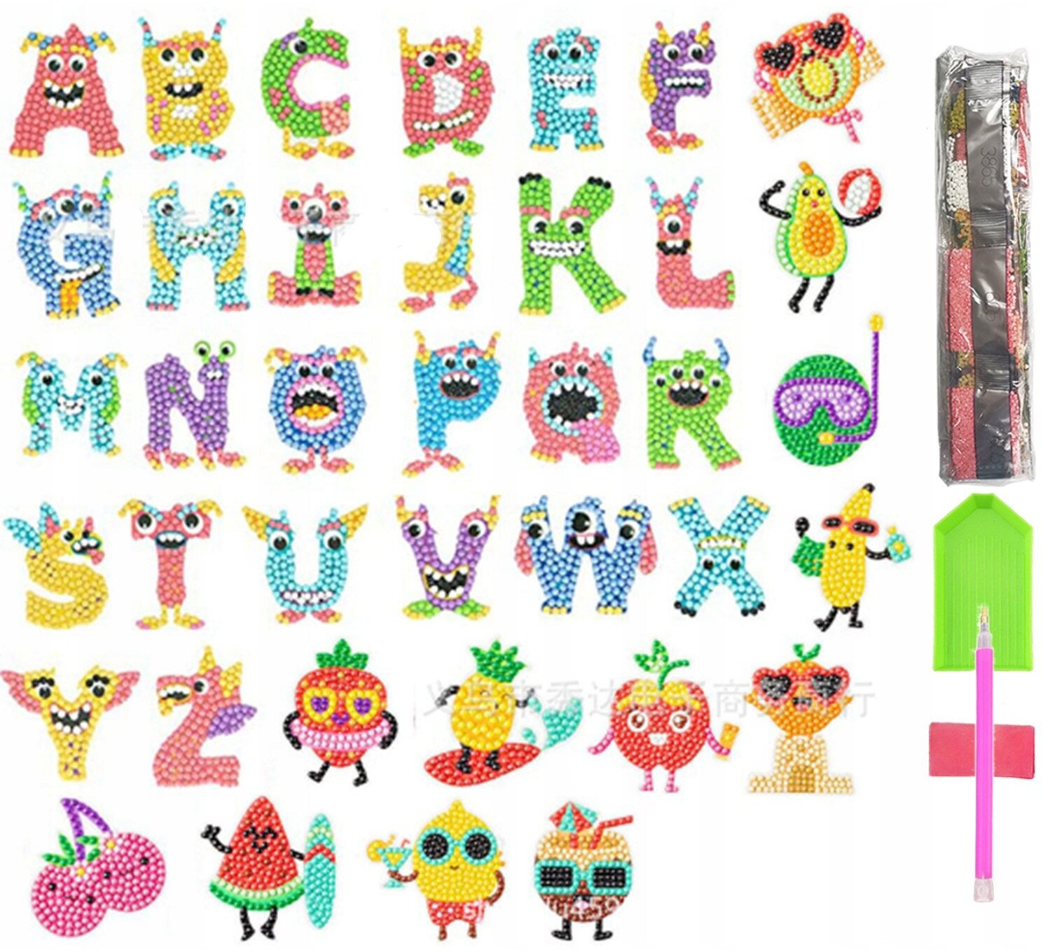 HAFT DIAMENTOWY 5D Zestaw DZIECI Najklejki PUZZLE