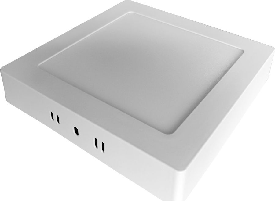 Lampa sufitowa GTV Oprawa LED 13W 4000K 1020lm neutralna biała natynk kwadrat zasilacz panel MATIS PLUS LD-MAN13W-NBP GTV 4445