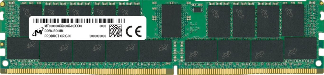 Pamięć serwerowa Micron Pamięć serwerowa DDR4 16GB/3200 RDIMM 2Rx8 CL22