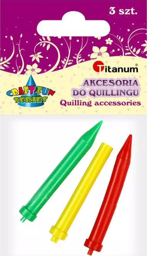 Titanum Igła do quillingu nawijak plastik 3szt CRAFT-FUN