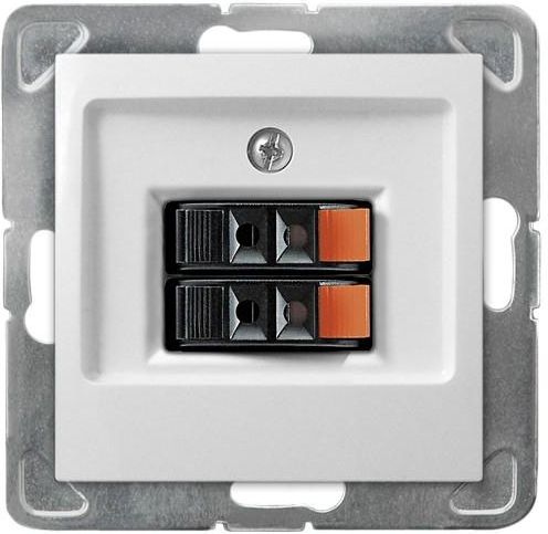 Ospel Gniazdo głośnikowe Impresja podwójne biały (GG-2Y/m/00)