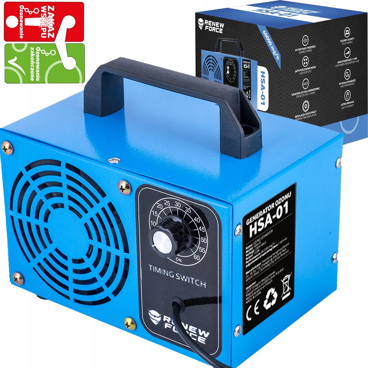 GENERATOR OZONU 48000 mg/h HSA-01