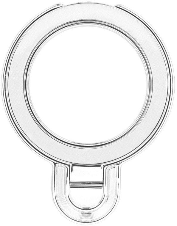 Stojak na telefon CIRCLE - naklejany - srebrny