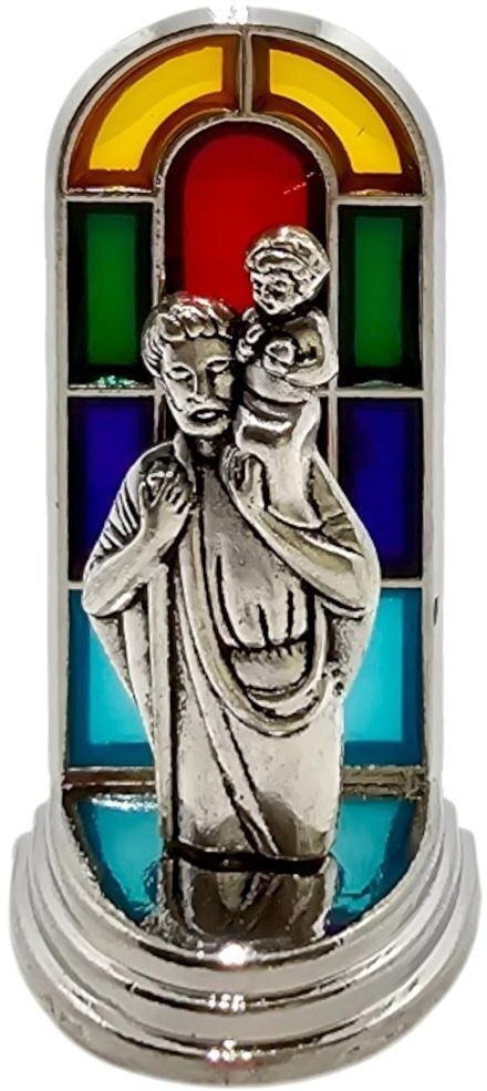 Witrażyk Święty Krzysztof 6,5cm