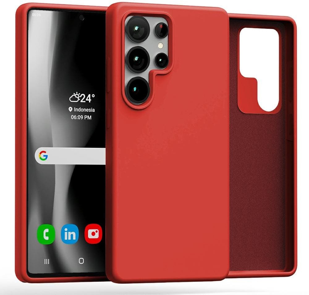 Mercury Silicone Sam S25 Ultra S938 czerwony/red