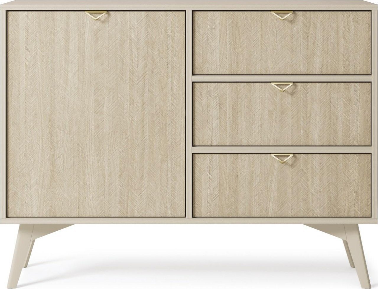 Intesi Komoda Sage Wood 3 szuflady, 1 szafka