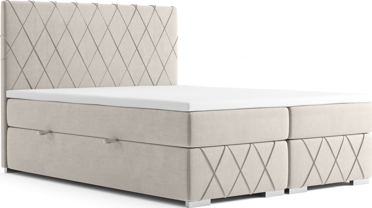 Elior Małżeńskie łóżko kontynentalne Elise 160x200 - 58 kolorów