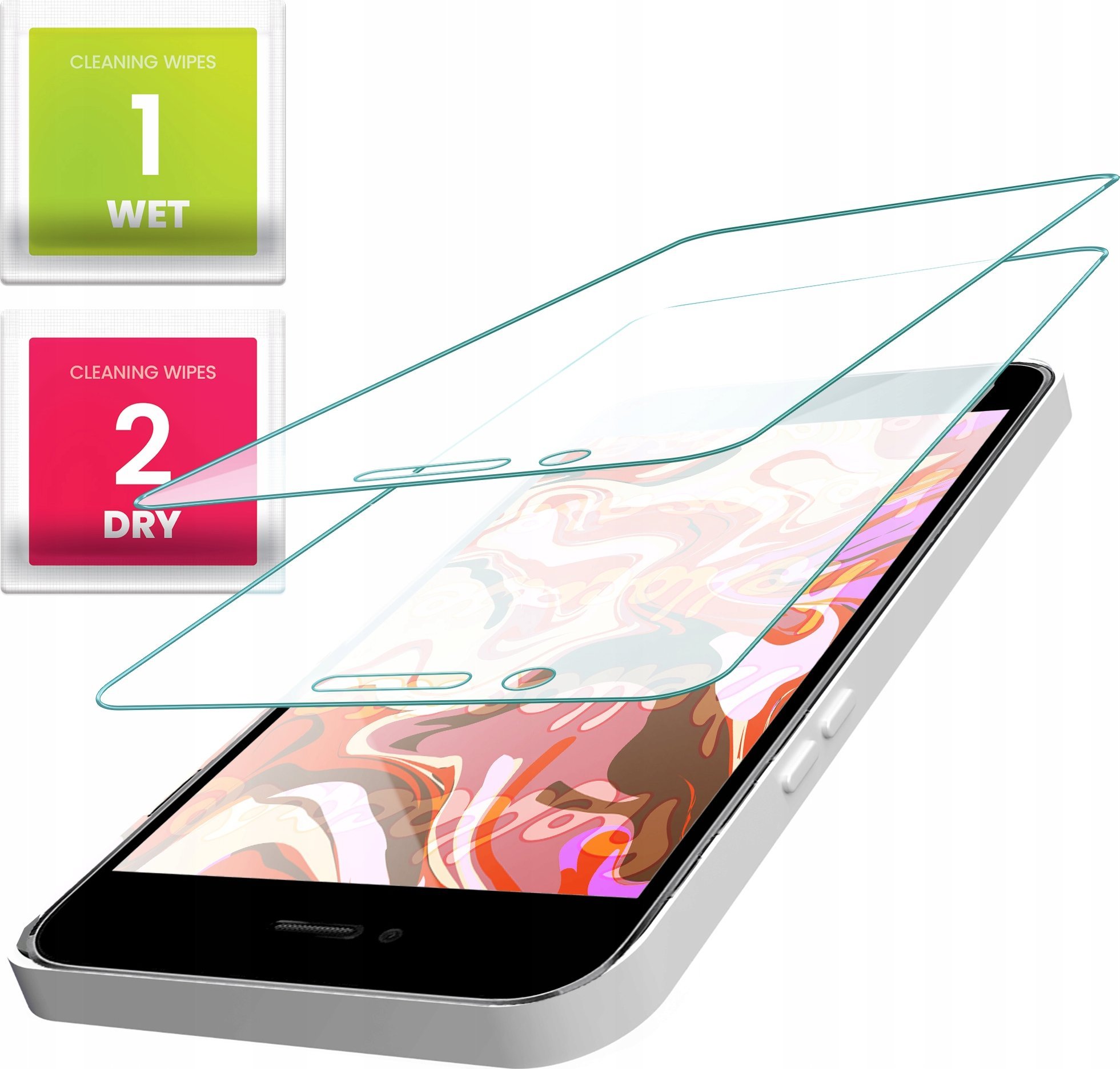 Hello Case 2-PAK Szkło Hartowane do Huawei P10 (szybka 9H, płaskie 2.5D, ochronne)