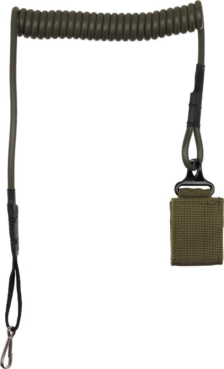 MFH Smycz zabezpieczająca do pistoletu z karabińczykiem oliwkowa