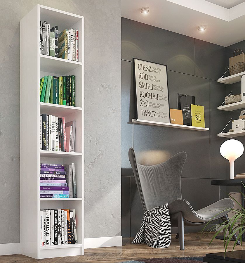 Elior Regał na książki Nidan 2X - biały