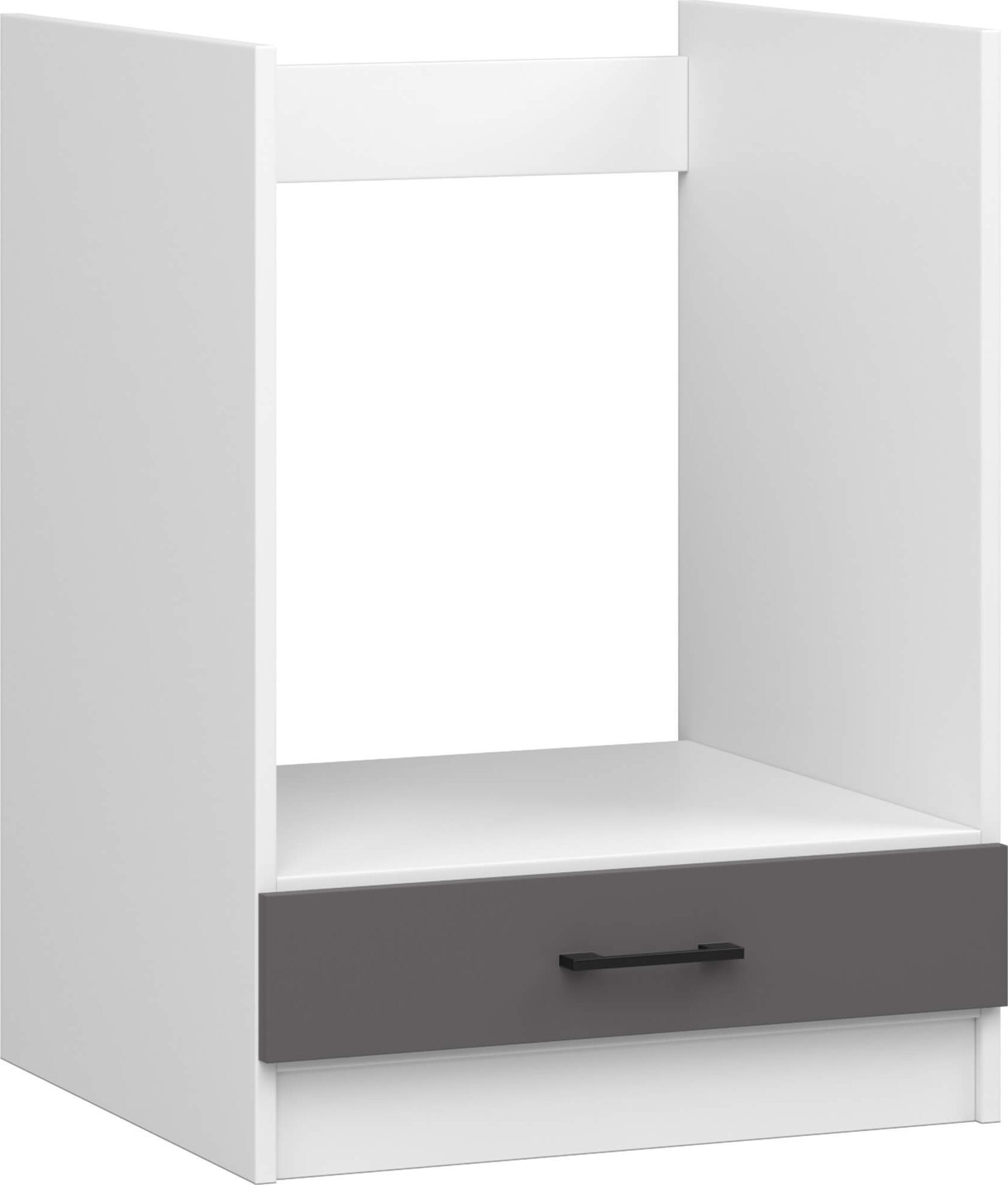 Fabryka Mebli Akord SZAFKA KUCHENNA POD PIEKARNIK OLIWIA S 60cm BIAŁA-GRAFIT SZARY