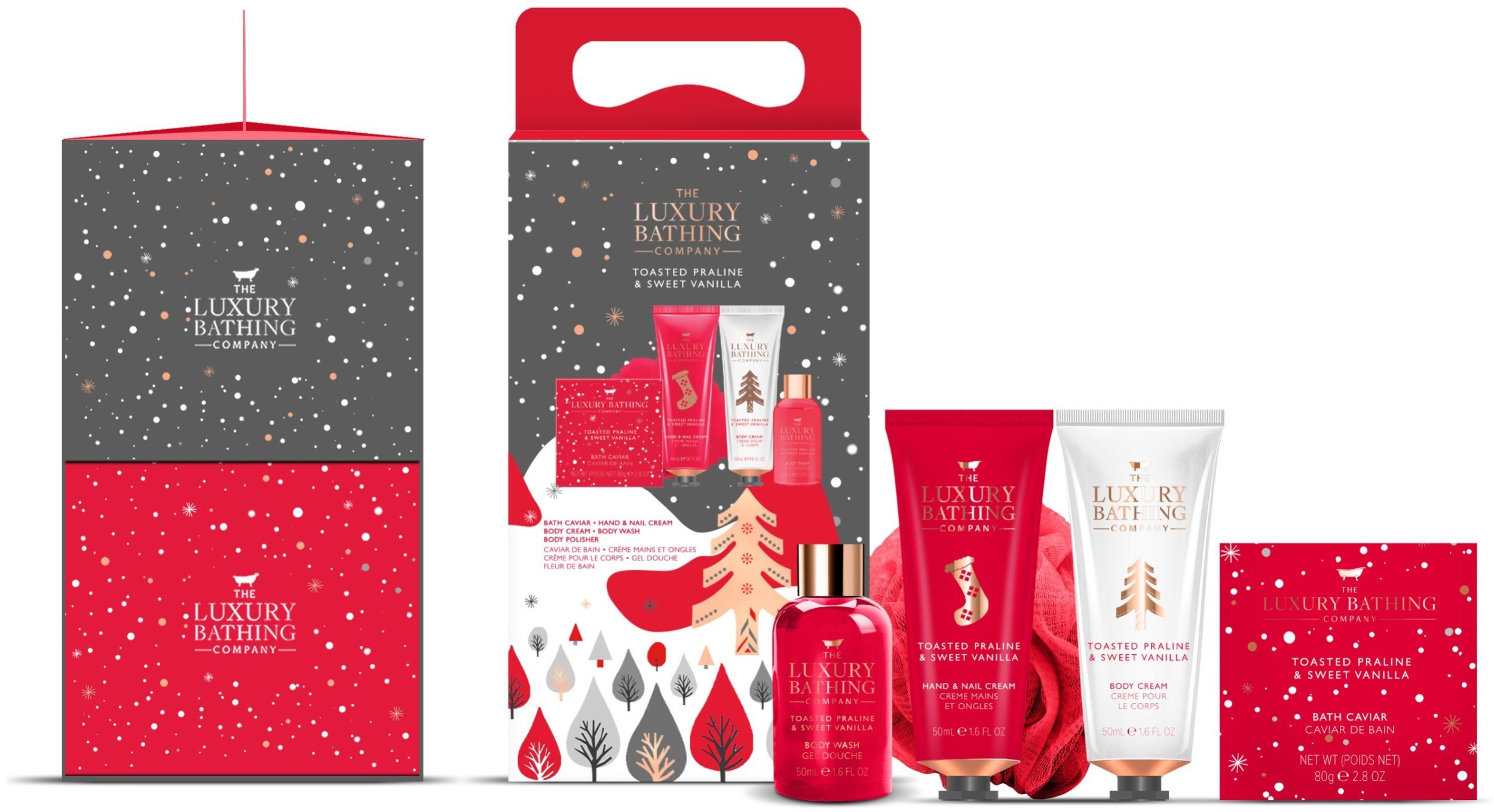 Grace Cole Skrudintas praline kūno priežiūros rinkinys ( Vánoční cukroví & Vanilka ) - Dárková sada péče o tělo