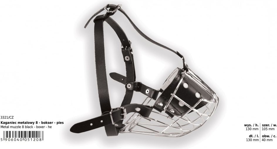 Dino Kaganiec metalowy - 8 Bokser Pies