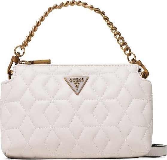 Guess, Elenia, Mini, Textile Crossbody Bag, Stone, QB867772, For Women For Women