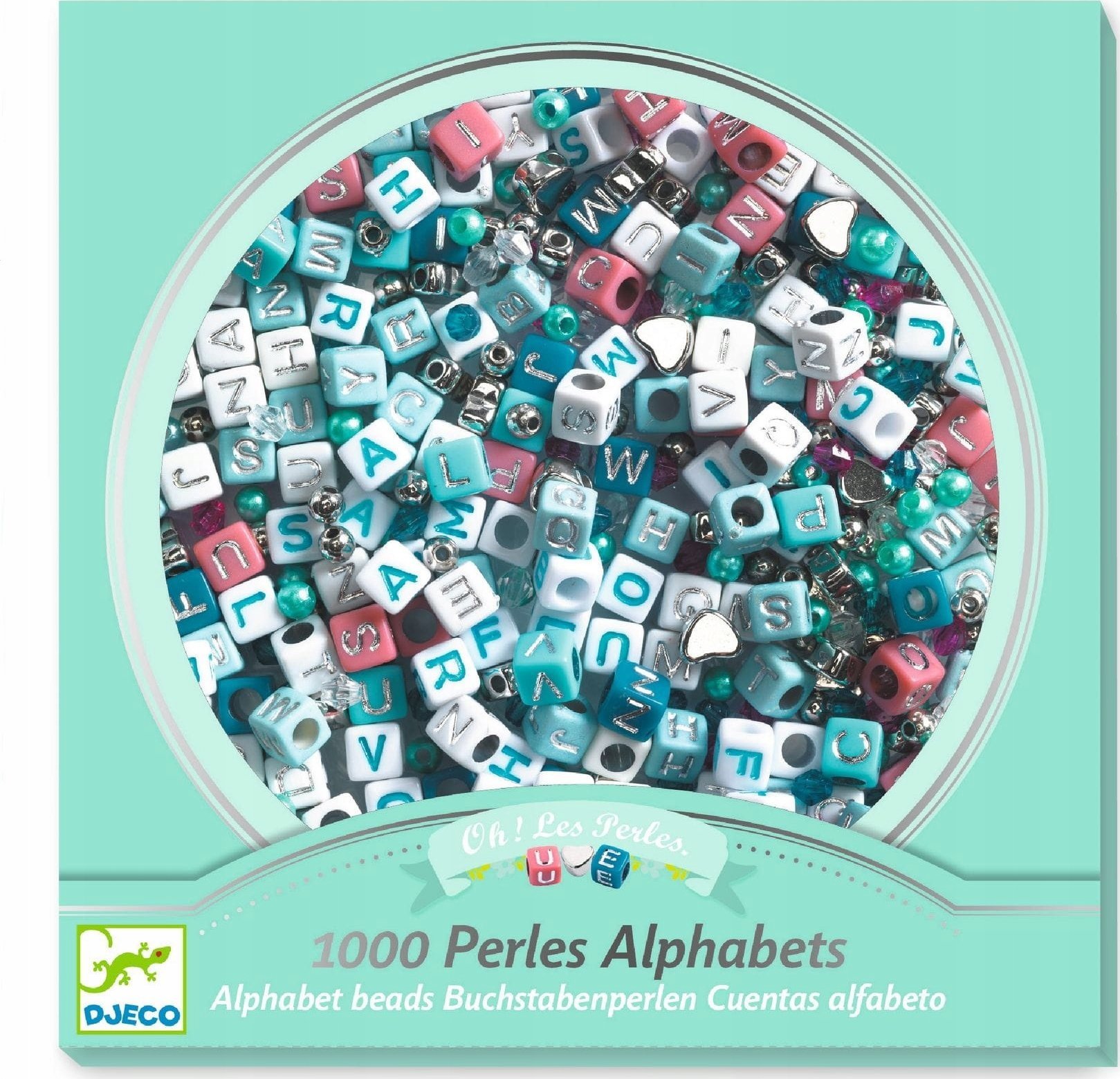 Djeco Djeco Abėcėlės karoliukai - Sidabras