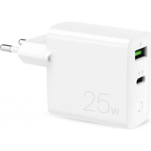 Ładowarka Puro Mini Fast Travel Charger 1x USB-A 1x USB-C 3 A (PUR521WHT)