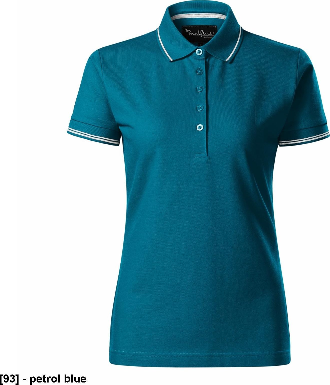 MALFINI Perfection plain 253 - ADLER - Koszulka polo damska, 200 g/m, - petrol blue L
