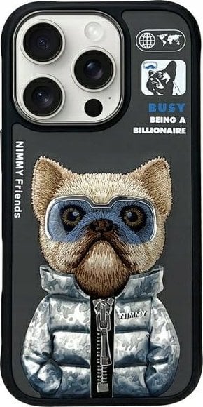 Nimmy iPhone 16 Pro Max 6.9" Case Black Cool&Cute 2.0 Dog