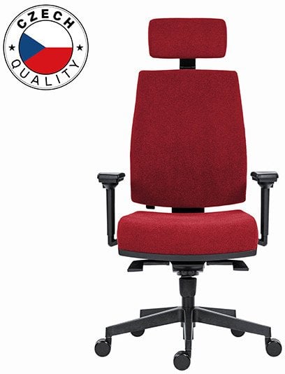 Powerton Ergonomiczny fotel biurowy Jana, Czerwony