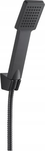 Zestaw prysznicowy Kuchinox Zestaw prysznicowy natryskowy punktowy ścienny czarny Orca