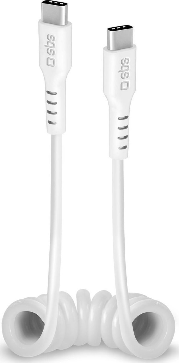 Kabel USB SBS Mobile USB-C - USB-C 1 m Biały (TECABLETYPCCS1W)