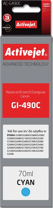 Tusz Activejet Tusz AC-G490C (cyan)