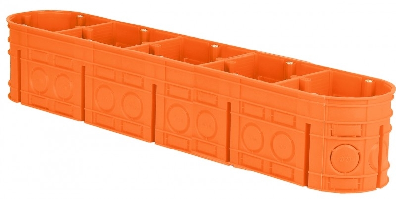 Simet Puszka podtynkowa 5-krotna Multiwall M5X60F 60mm pomarańczowa (33172008)