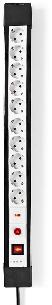 Listwa przeciwprzepięciowa Nedis 10 gniazd kabel 3m