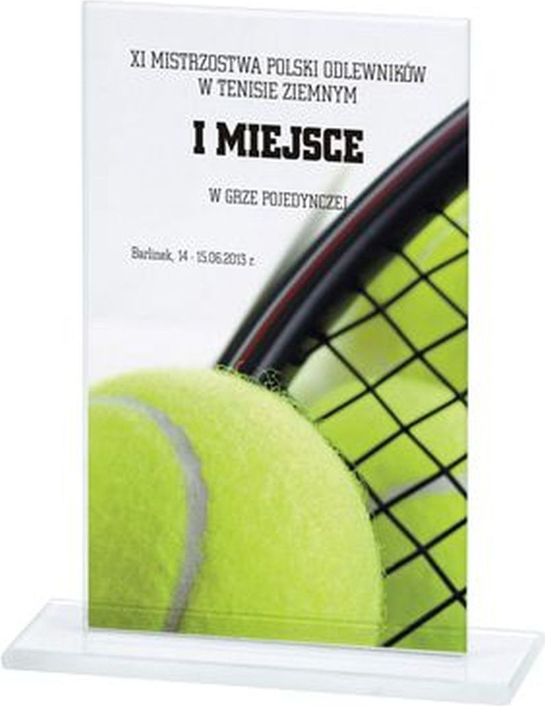 Victoria Sport Trofeum szklane z nadrukiem kolorowym LuxorJet