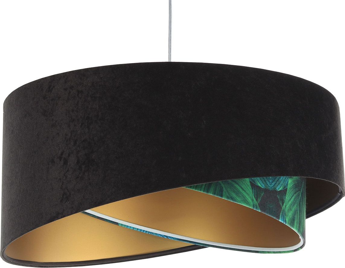 Lampa wisząca Lumes Czarno-zielona lampa wisząca nad stół - EXX11-Gelva