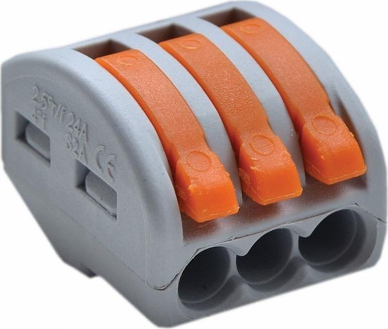 Tracon Electric Złączka otwierana 3x0,75-4mm - OVO2,5-3 - Tracon