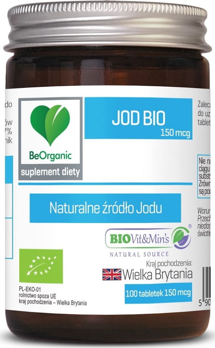 Beorganic Jod Bio 150 Mcg 100 Tabletek Beorganic Medicaline Ekologiczna Alga Ascophyllum Nodosum