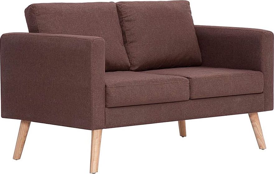 Elior Dwuosobowa brązowa kanapa - Lavinia 2X