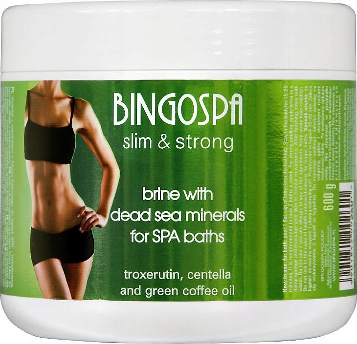 BingoSpa slim & strong Solanka z minerałami Morza Martwego z trokserutyną, centellą i olejkiem z zielonej kawy 550g