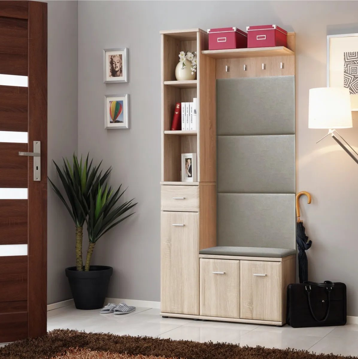 ASM Meble Garderoba do przedpokoju ARMARIO V dąb sonoma ASM Meble