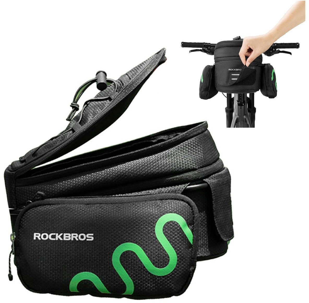 Torba rowerowa pod siodełko Rockbros 30140015001, czarna
