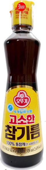 OTTOGI Olej sezamowy z prażonych ziaren 320ml Ottogi - Korea uniwersalny